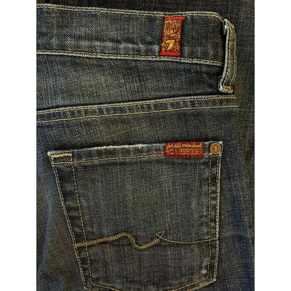 7 For All Mankind Relaxed Fit Button Fly Bootcut Jeans Size 29 - Picture 9 of 9